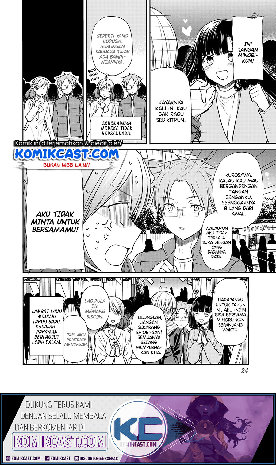 Danshi Koukousei wo Yashinaitai Onee-san no Hanashi Chapter 139 Bahasa Indonesia